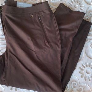 NWT Talbots brown ankle pointe pants